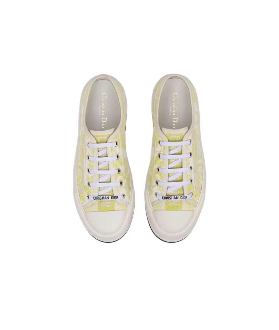 CHRISTIAN DIOR Белые текстильные кеды, фото 2