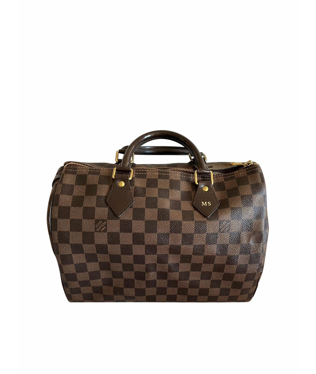 LOUIS VUITTON PRE-OWNED Коричневая кожаная сумка тоут, фото 1