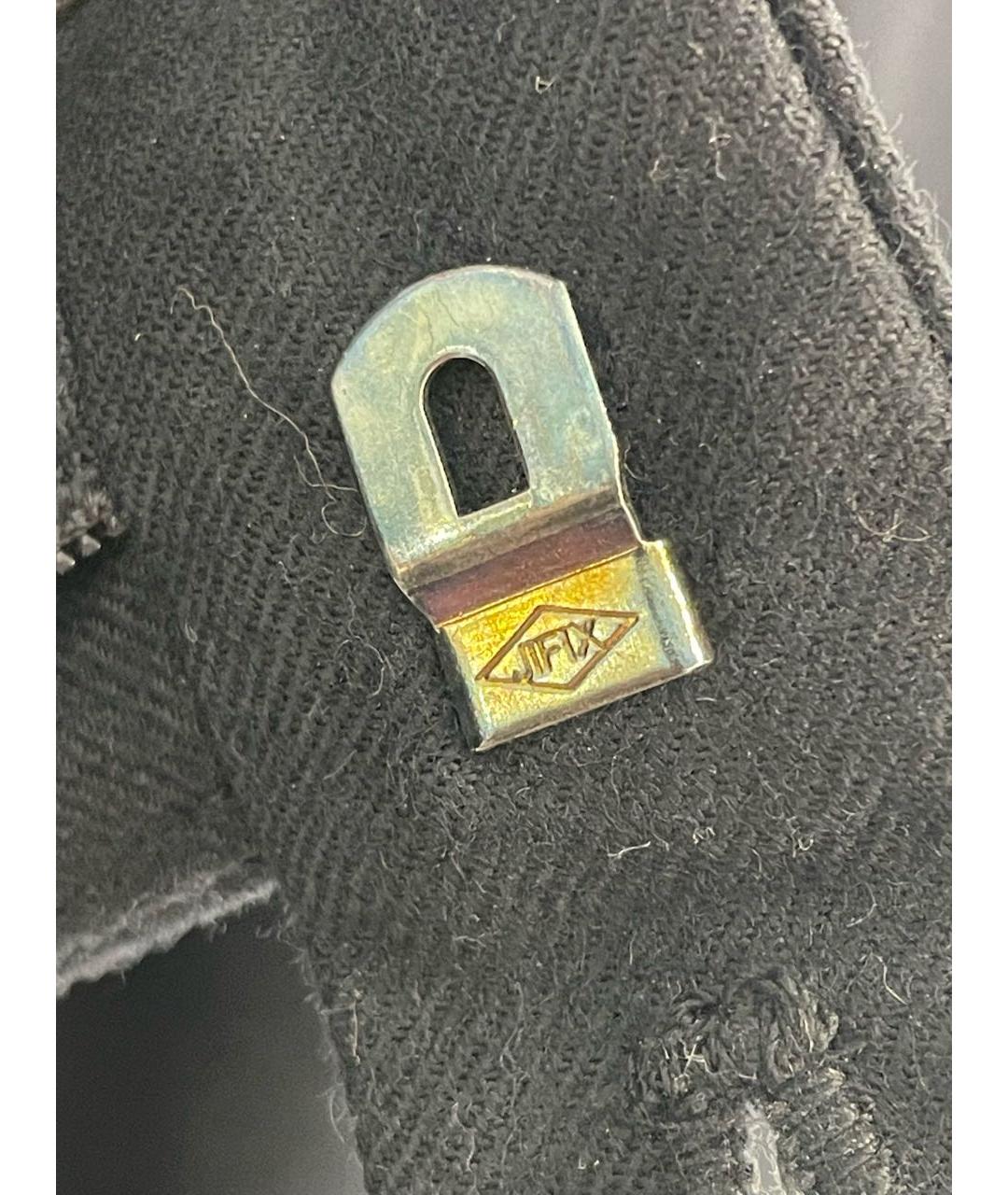 BURBERRY Темно-синие шерстяные классические брюки, фото 6