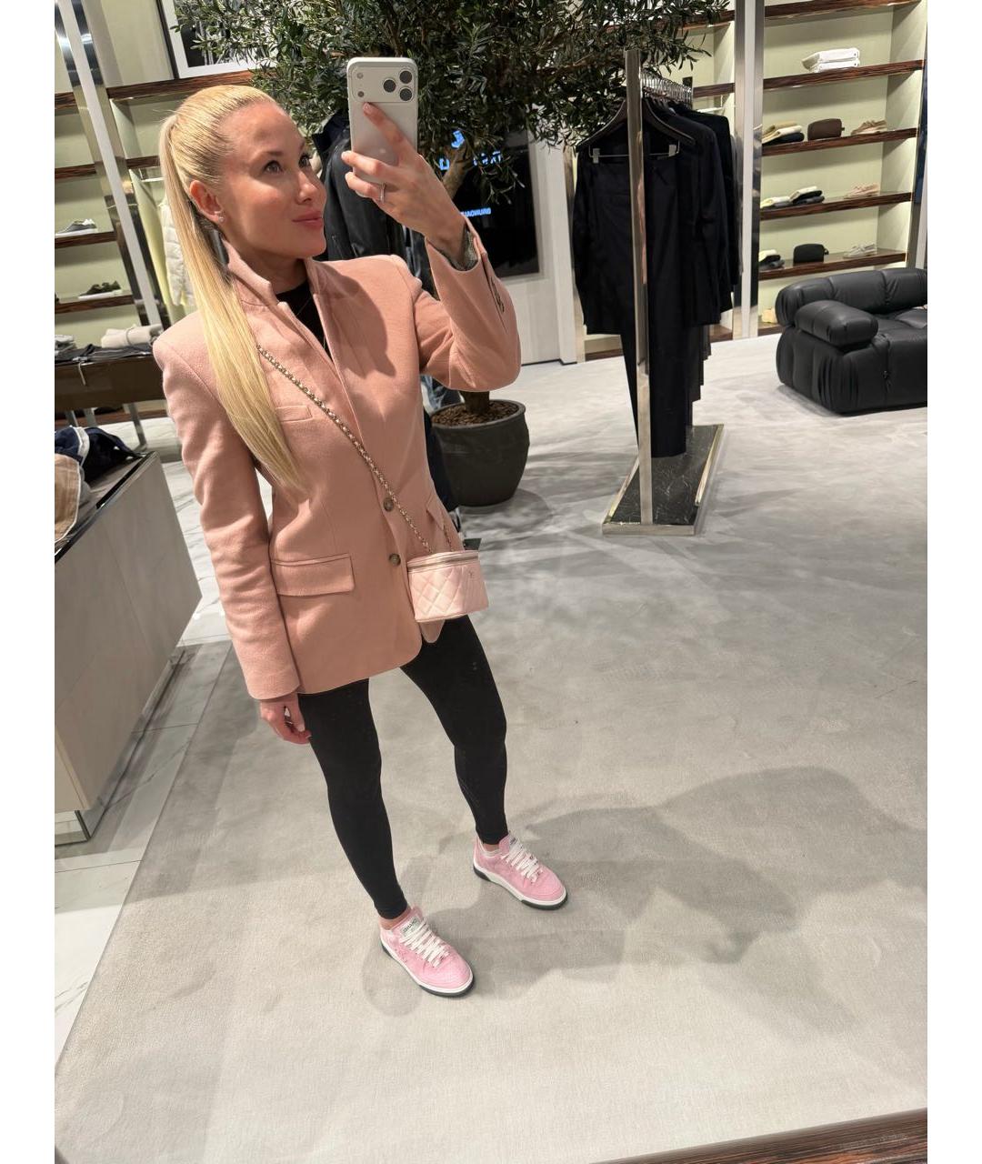 CHANEL Розовые кеды, фото 5