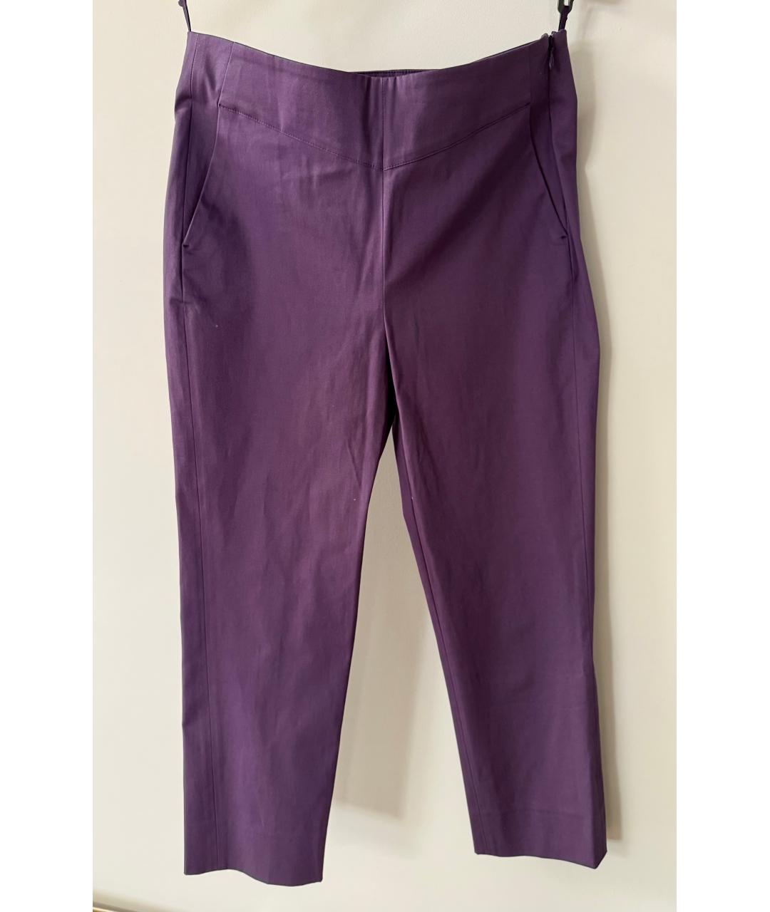 LORO PIANA Фиолетовые хлопковые капри, фото 7