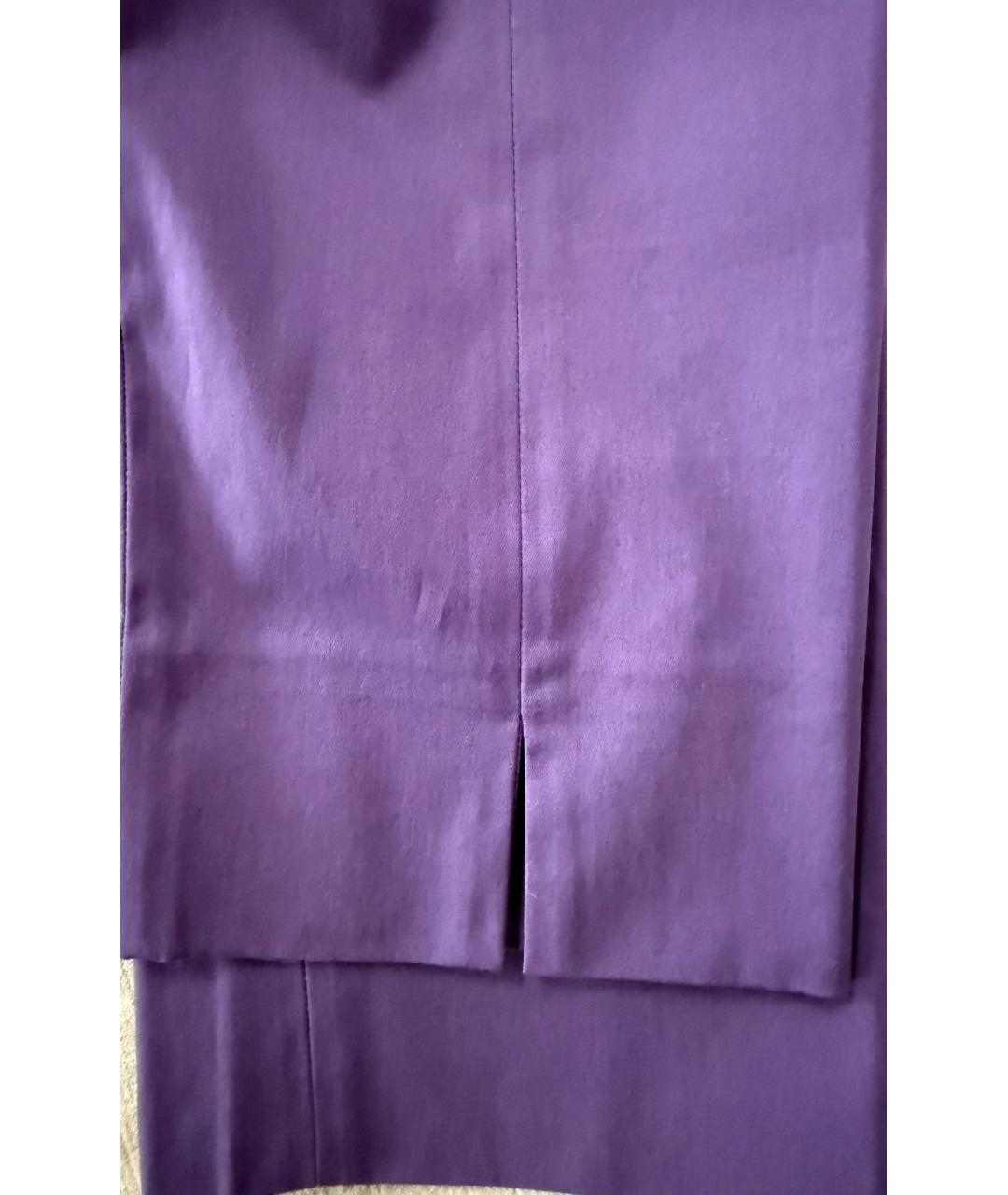 LORO PIANA Фиолетовые хлопковые капри, фото 5