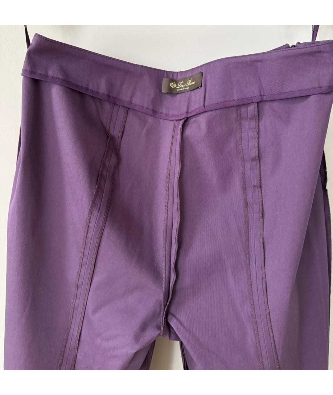 LORO PIANA Фиолетовые хлопковые капри, фото 3