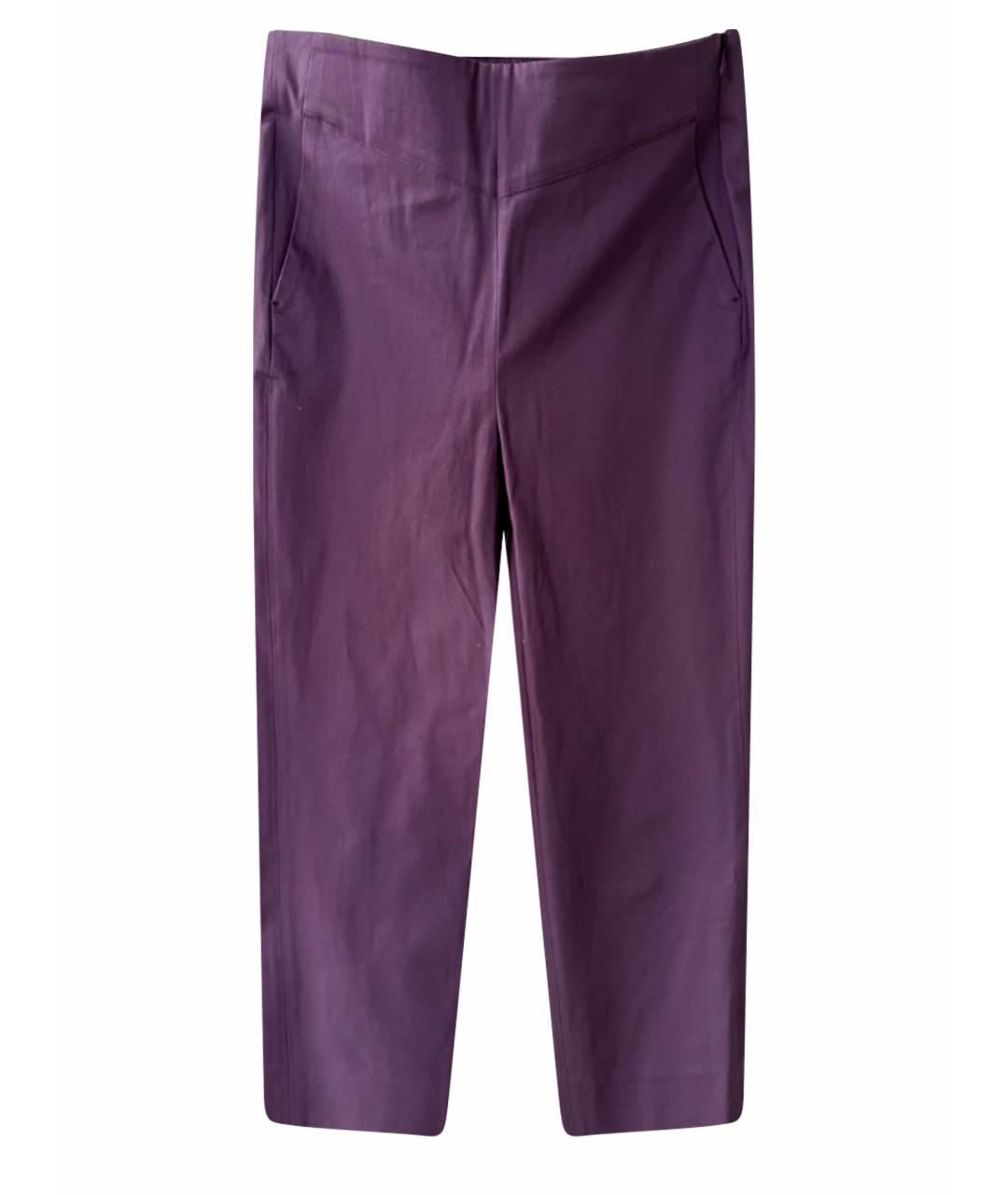 LORO PIANA Фиолетовые хлопковые капри, фото 1