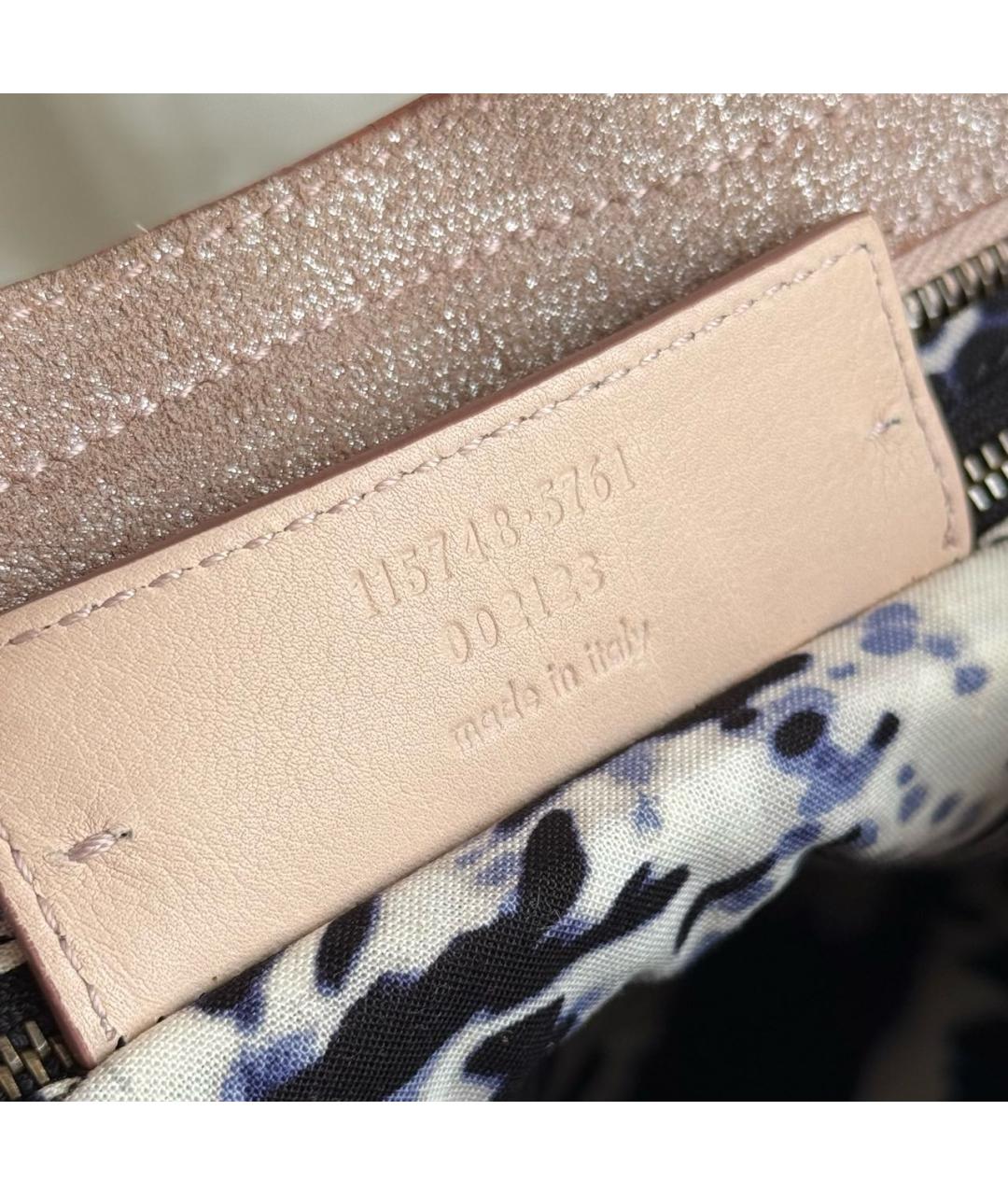 BALENCIAGA Розовая кожаная сумка с короткими ручками, фото 5