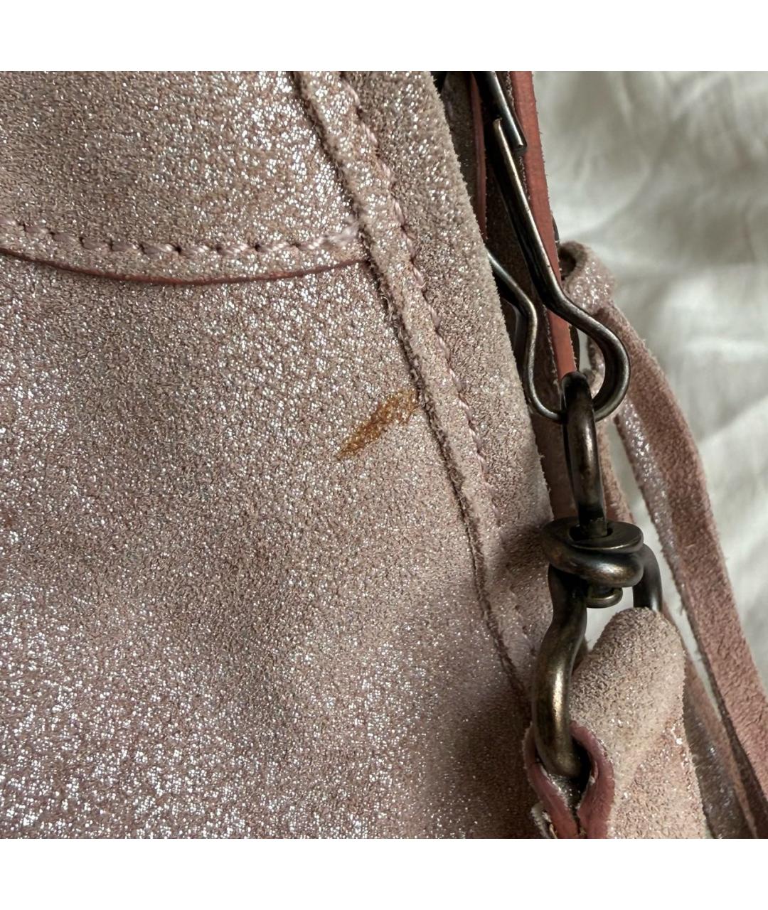 BALENCIAGA Розовая кожаная сумка с короткими ручками, фото 7