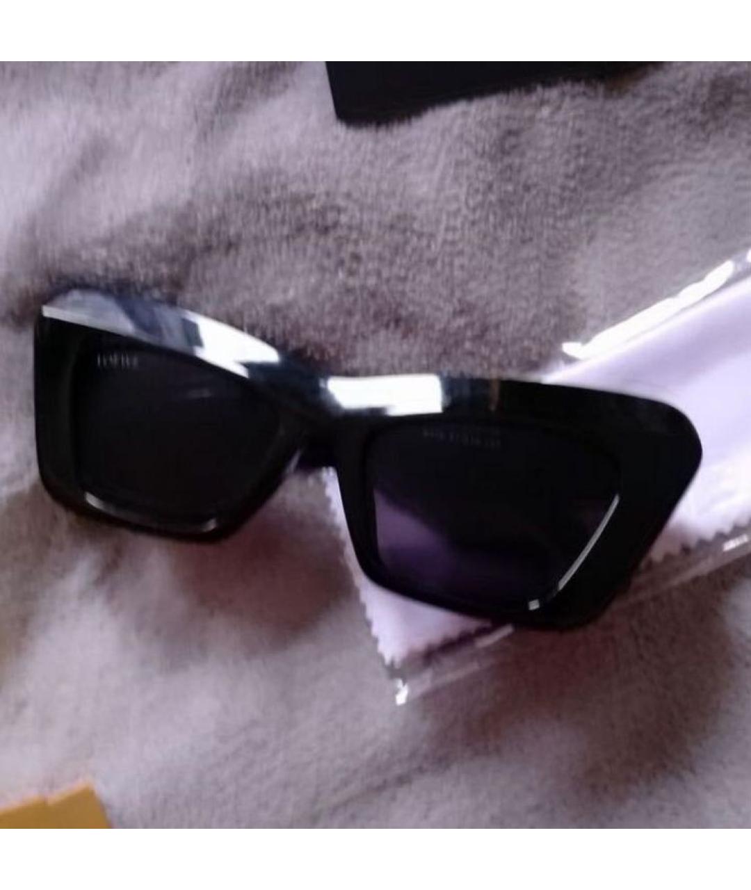 LOEWE Черные пластиковые солнцезащитные очки, фото 2