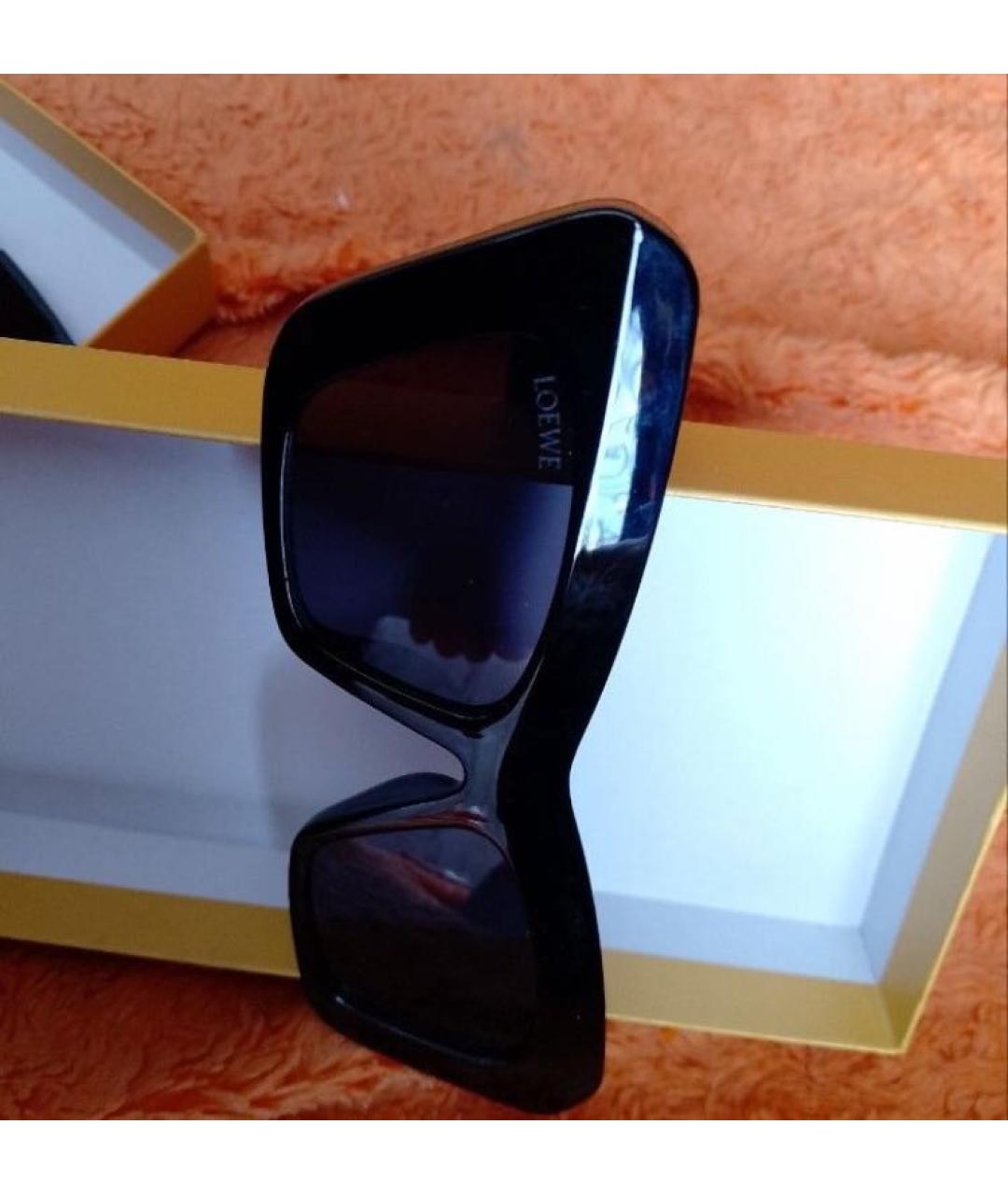 LOEWE Черные пластиковые солнцезащитные очки, фото 6