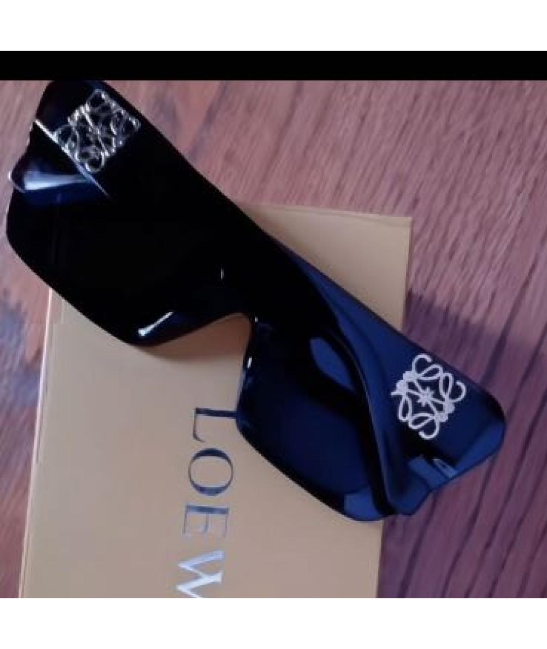 LOEWE Черные пластиковые солнцезащитные очки, фото 5