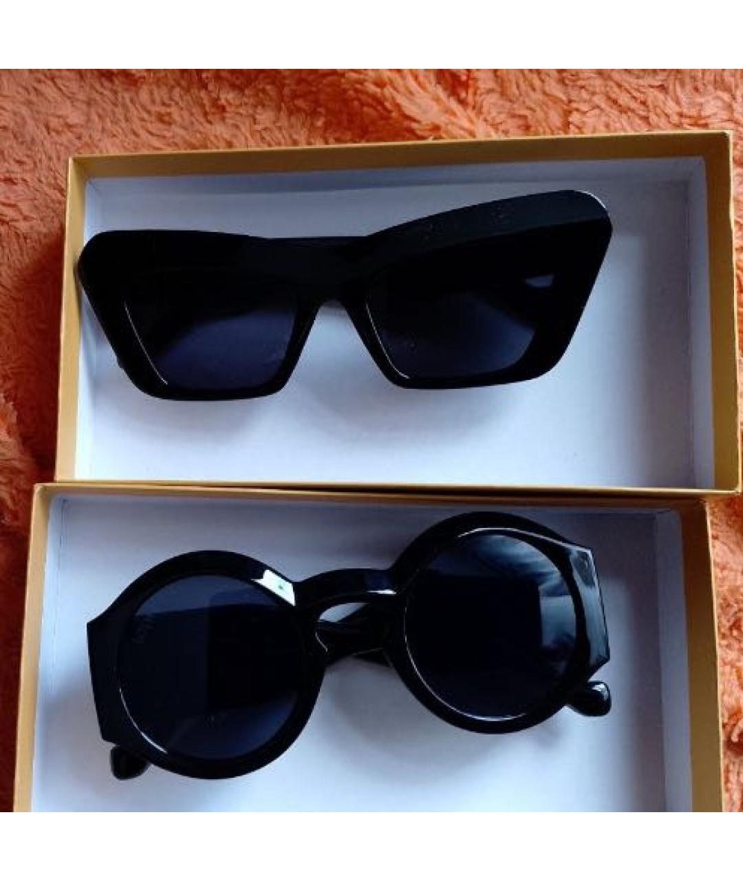 LOEWE Черные пластиковые солнцезащитные очки, фото 7