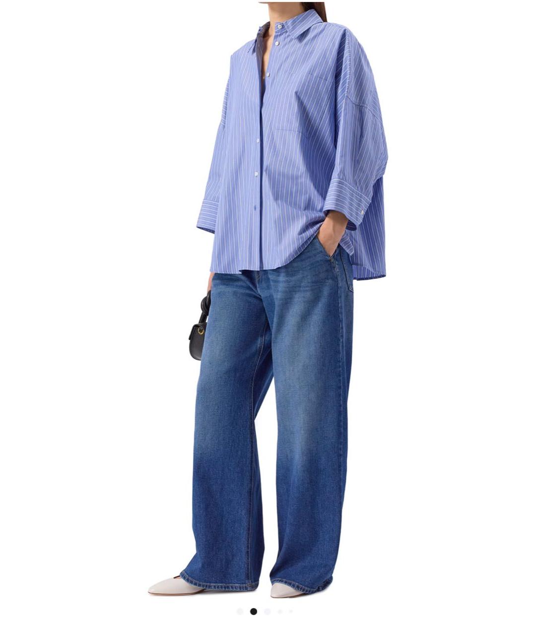 WEEKEND MAX MARA Синие прямые джинсы, фото 6