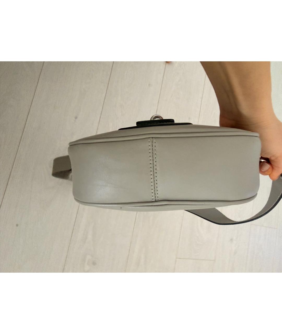 FURLA Бежевая кожаная сумка через плечо, фото 3