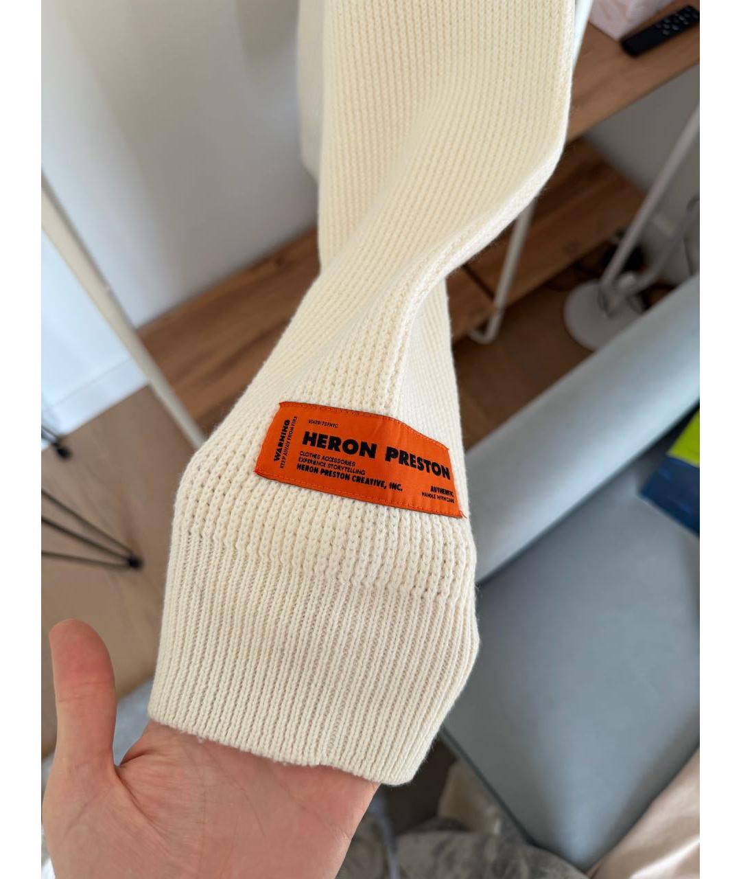 HERON PRESTON Бежевый хлопковый джемпер / свитер, фото 3