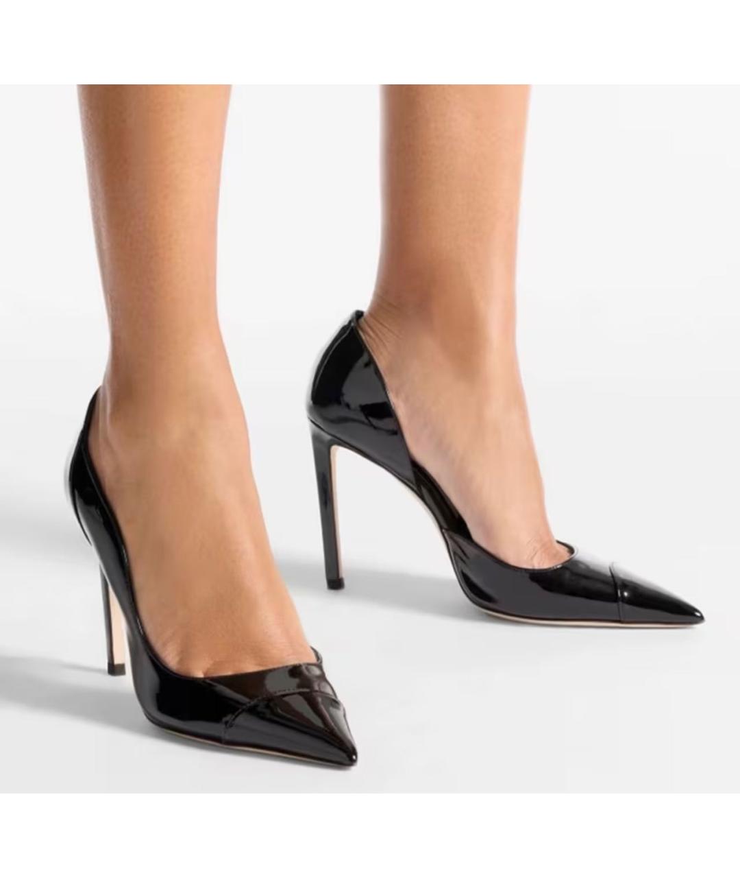 JIMMY CHOO Черные кожаные туфли, фото 2