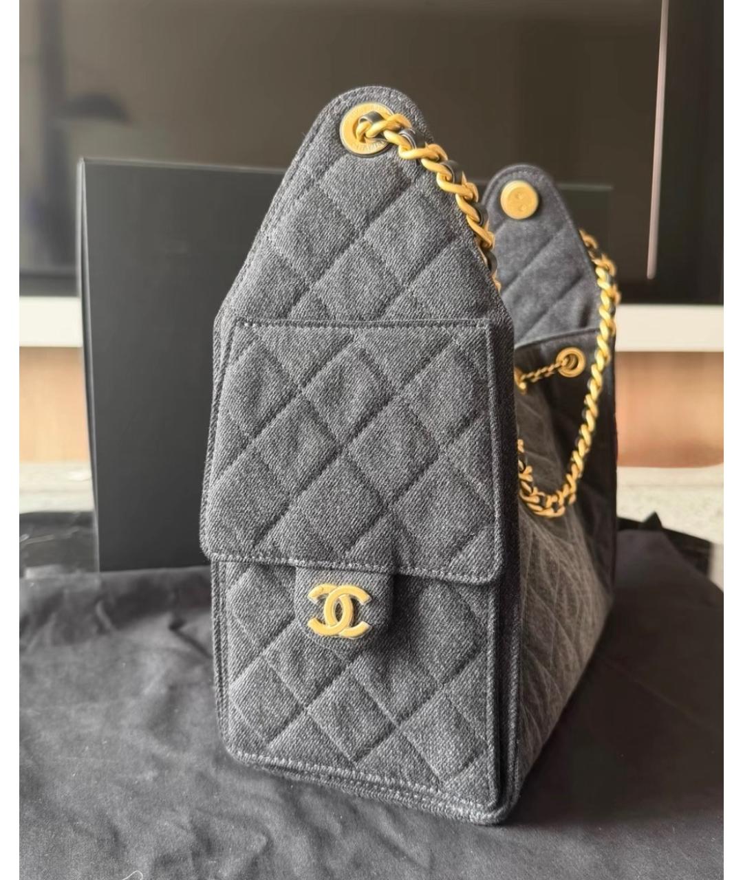 CHANEL Черная сумка через плечо, фото 5