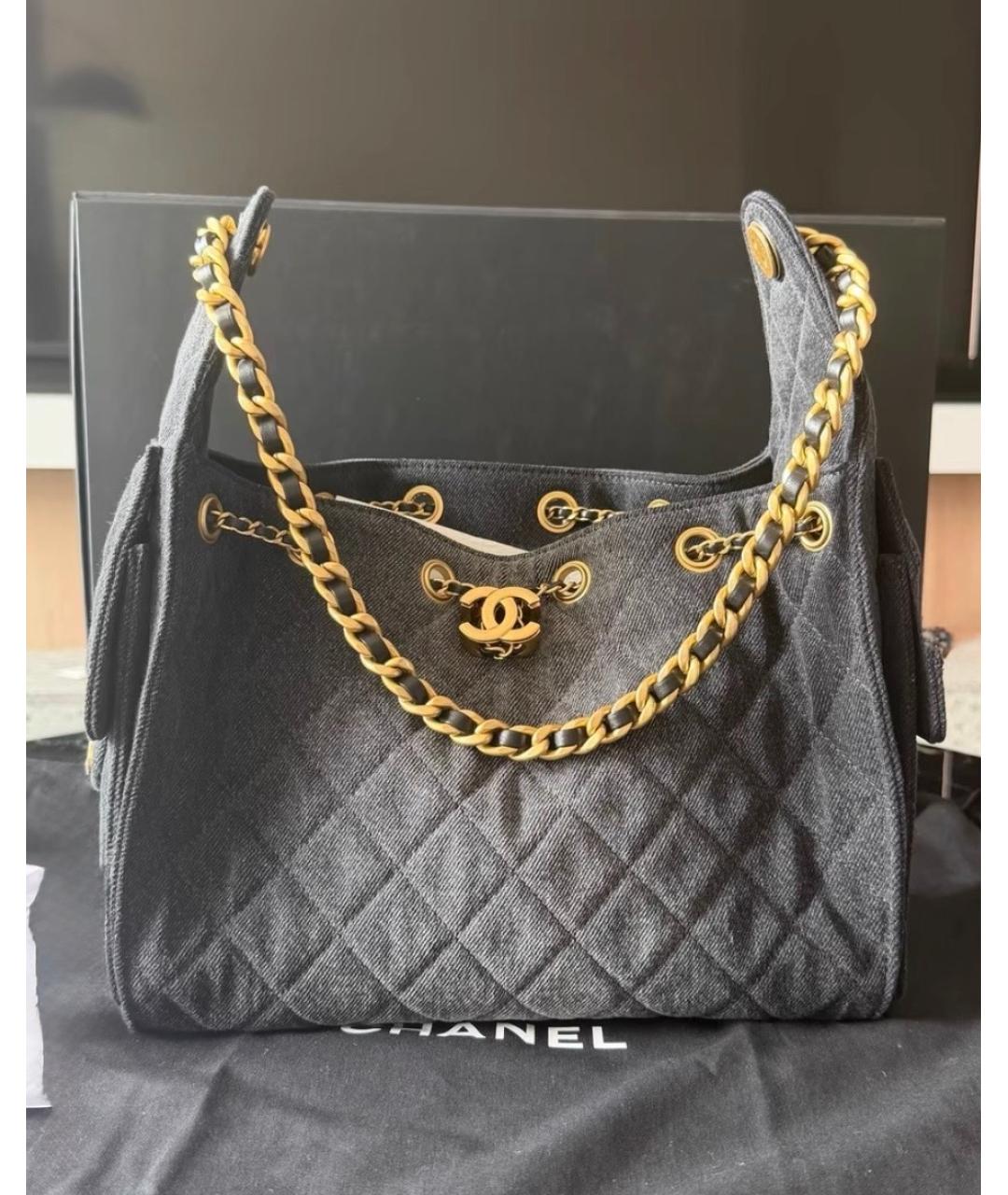 CHANEL Черная сумка через плечо, фото 2