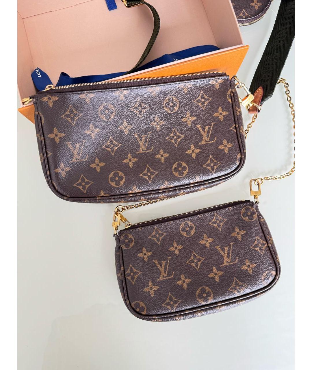 LOUIS VUITTON Коричневая сумка через плечо, фото 3