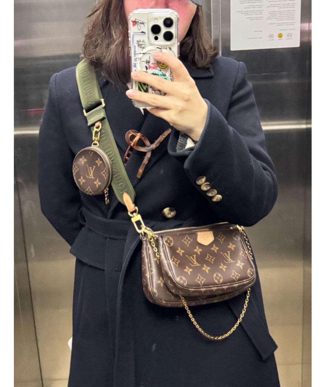 LOUIS VUITTON Коричневая сумка через плечо, фото 7