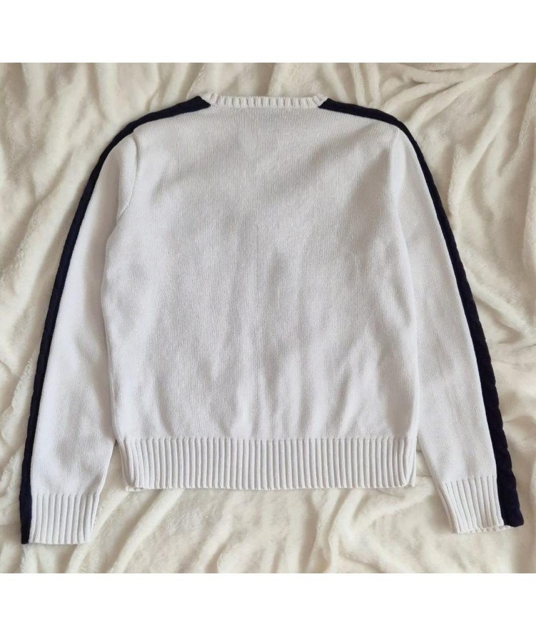 POLO RALPH LAUREN Белый хлопковый джемпер / свитер, фото 2