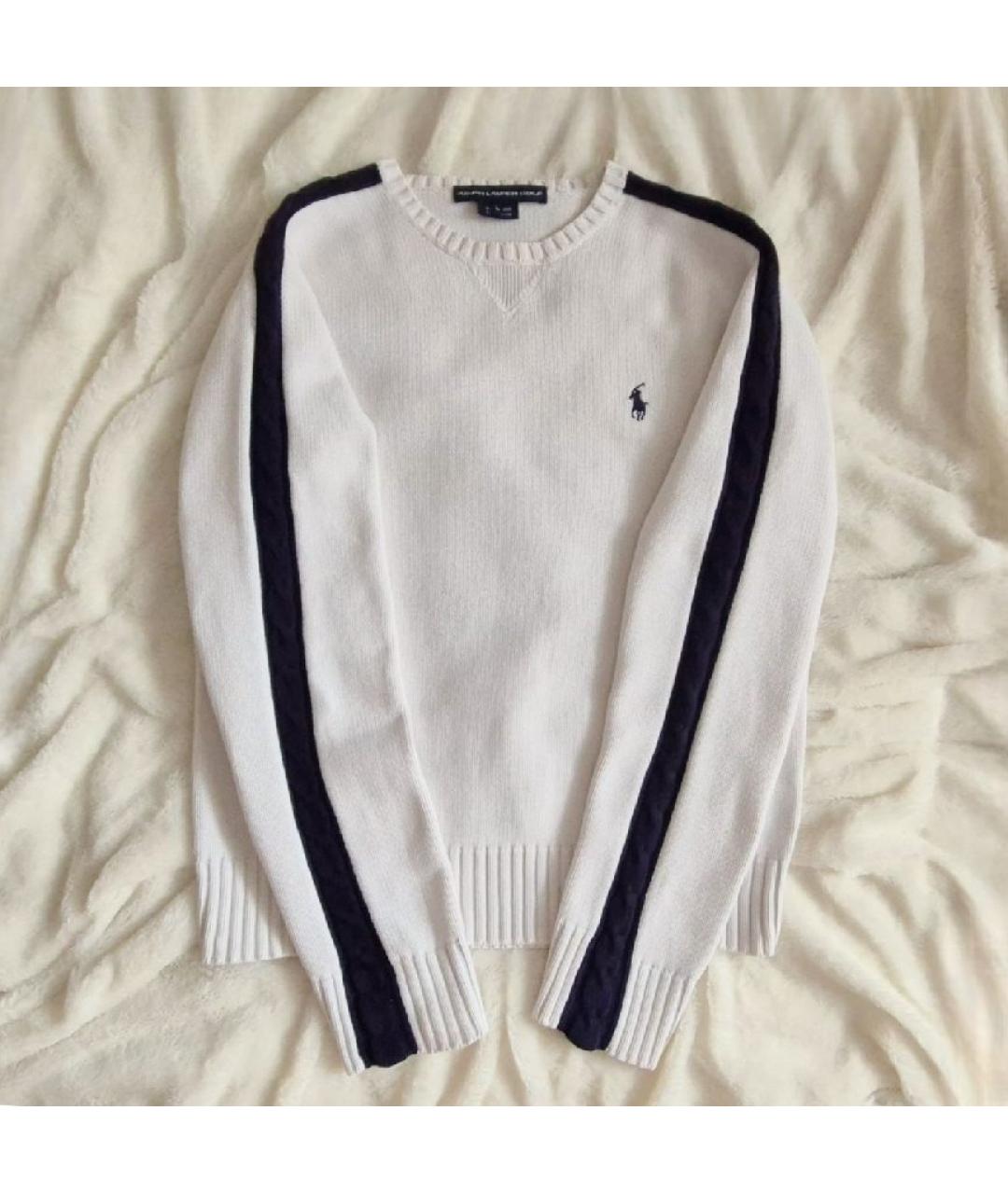 POLO RALPH LAUREN Белый хлопковый джемпер / свитер, фото 10
