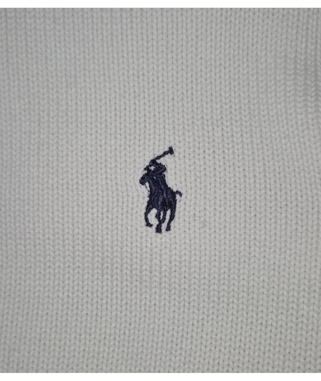 POLO RALPH LAUREN Белый хлопковый джемпер / свитер, фото 4