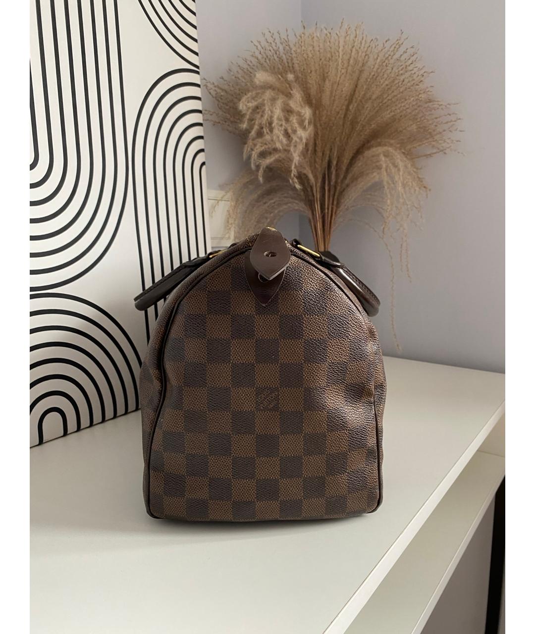 LOUIS VUITTON Коричневая сумка с короткими ручками, фото 2