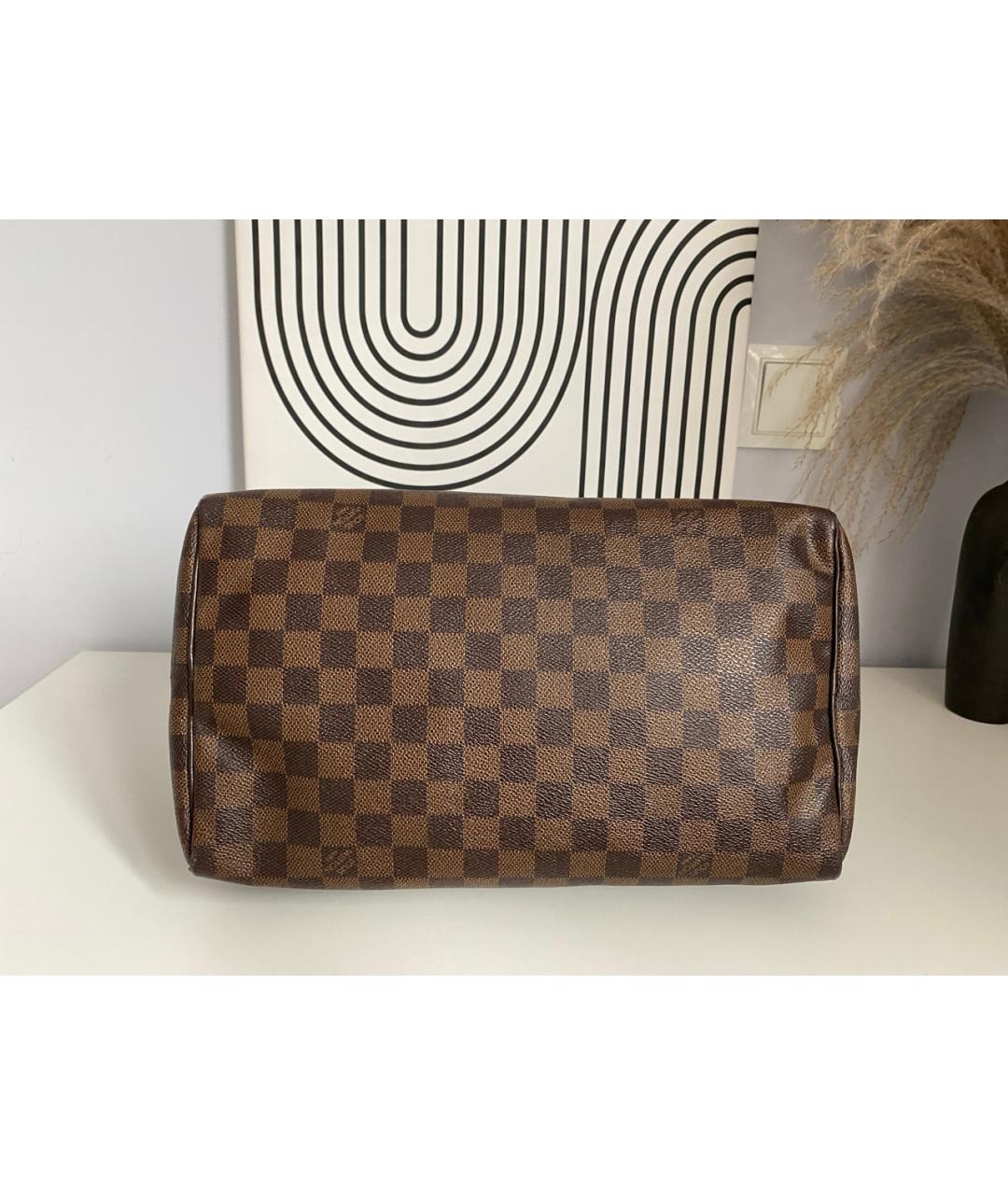 LOUIS VUITTON Коричневая сумка с короткими ручками, фото 3