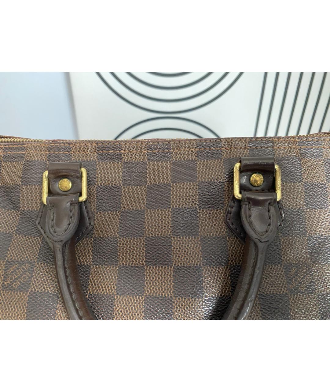 LOUIS VUITTON Коричневая сумка с короткими ручками, фото 4