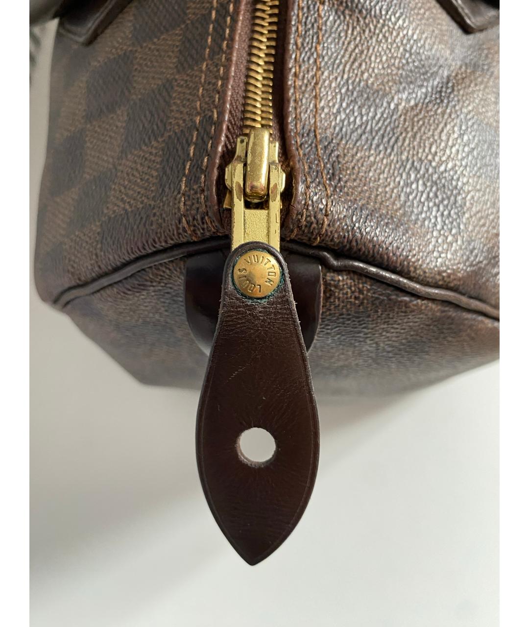 LOUIS VUITTON Коричневая сумка с короткими ручками, фото 7