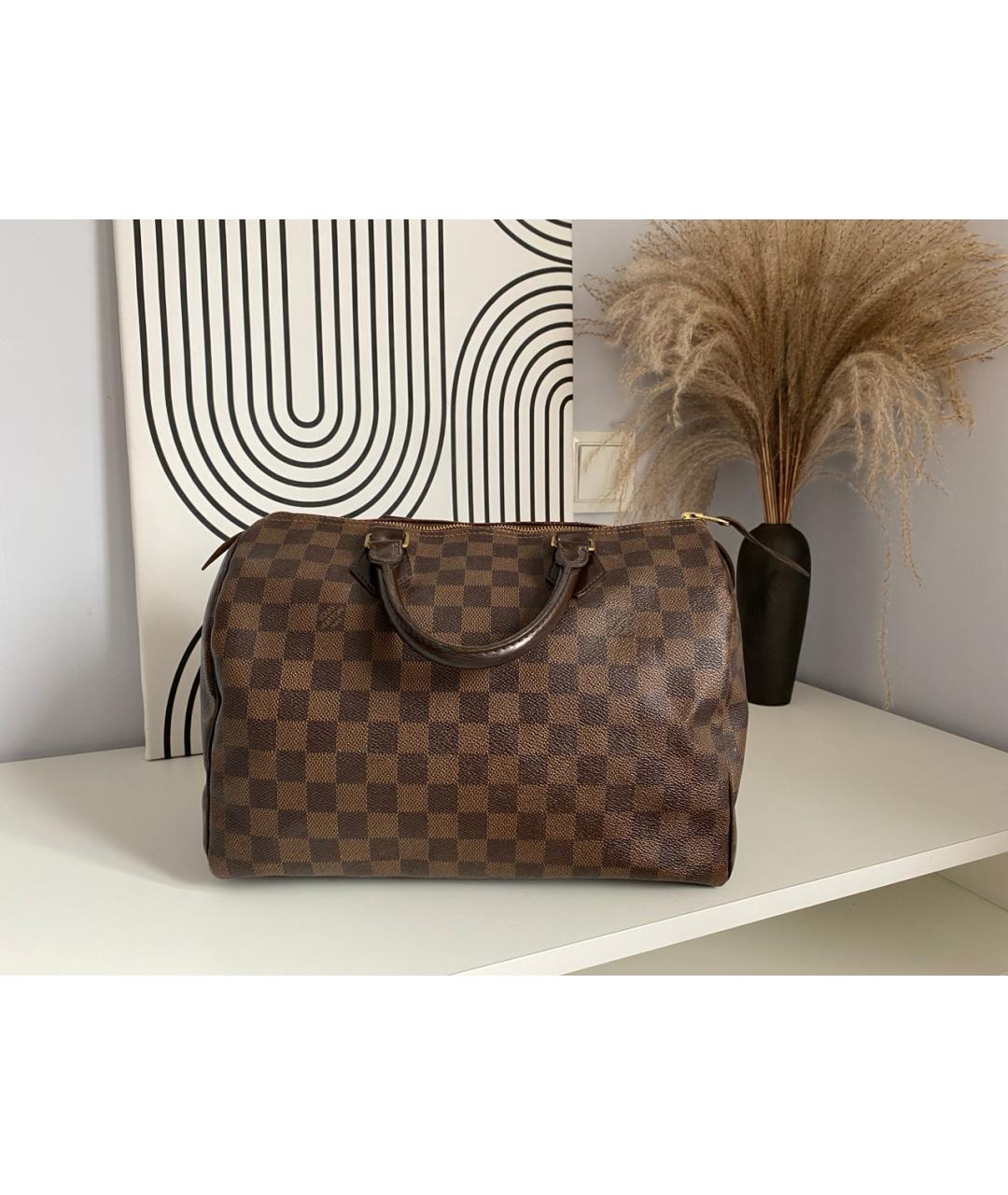 LOUIS VUITTON Коричневая сумка с короткими ручками, фото 9