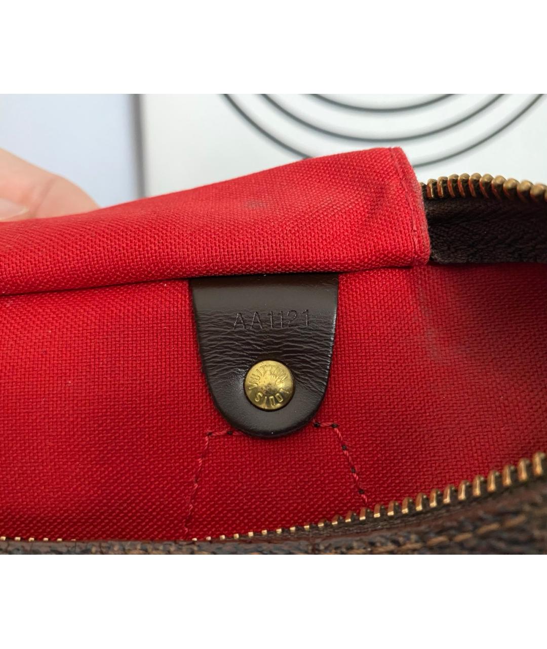 LOUIS VUITTON Коричневая сумка с короткими ручками, фото 8