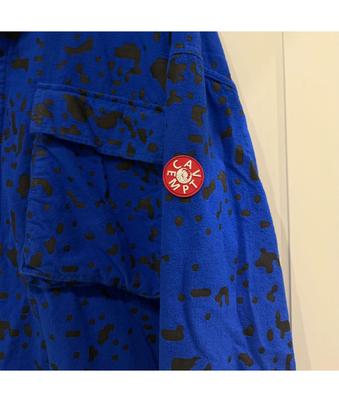 CAV EMPT Синяя хлопковая кэжуал рубашка, фото 4