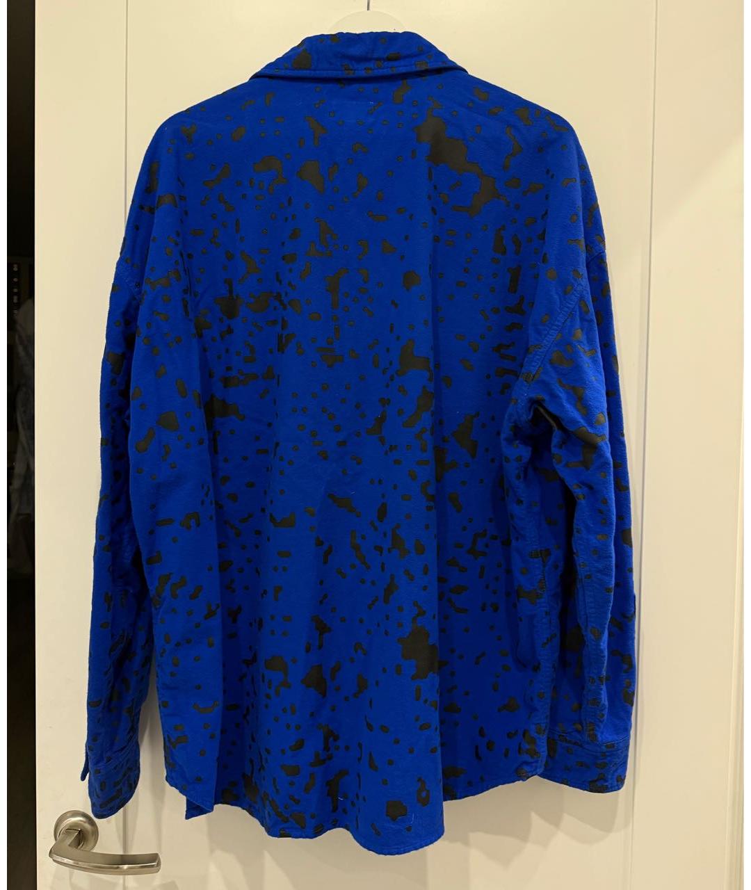 CAV EMPT Синяя хлопковая кэжуал рубашка, фото 2