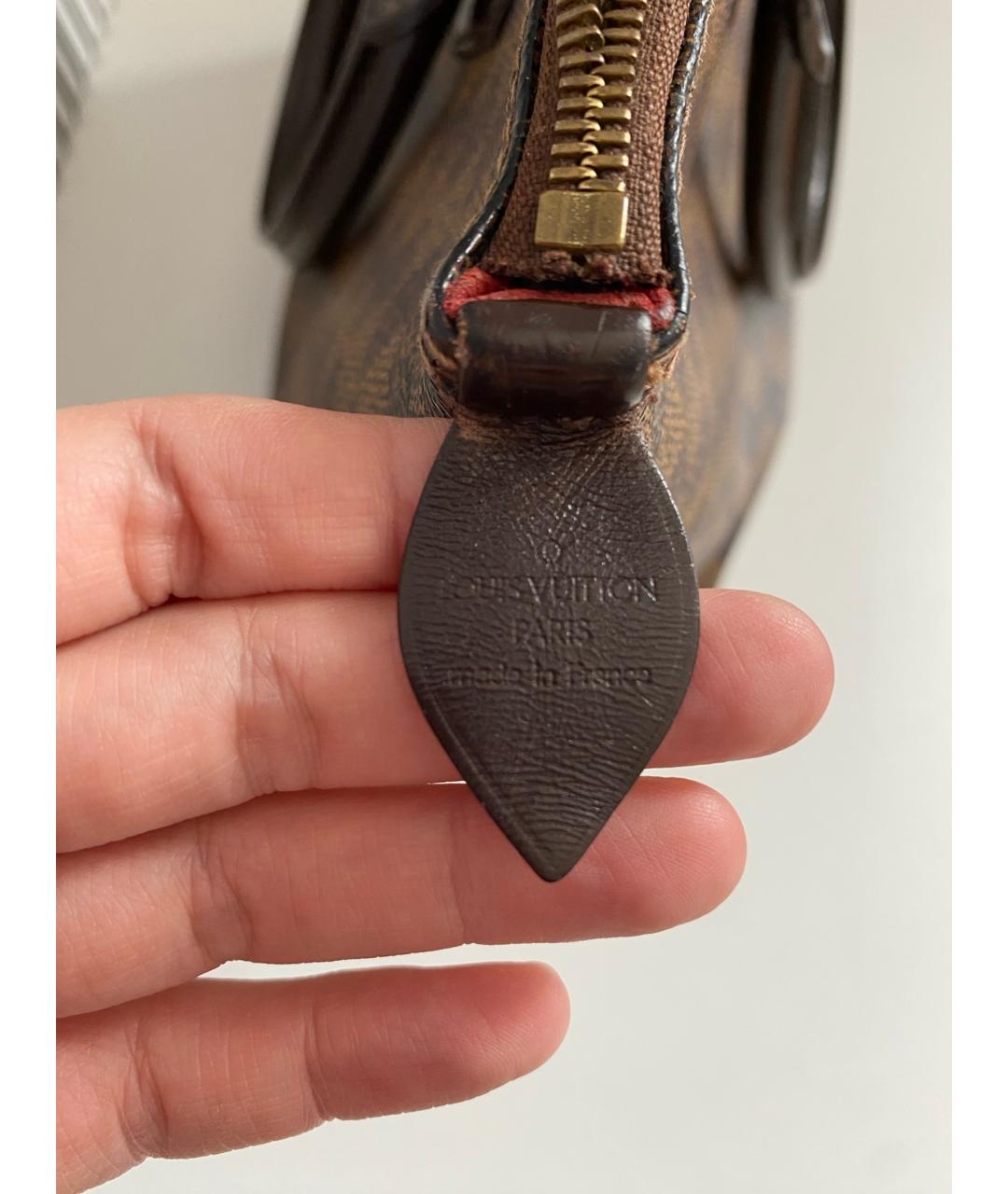 LOUIS VUITTON Коричневая сумка с короткими ручками, фото 7