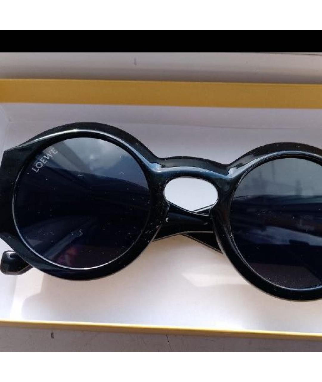 LOEWE Черные пластиковые солнцезащитные очки, фото 5