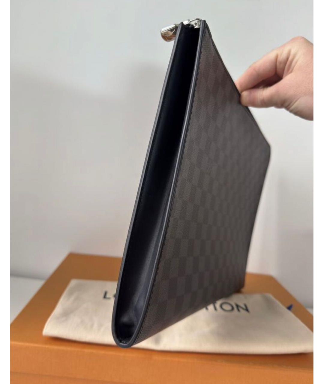 LOUIS VUITTON Черная папка для документов, фото 5