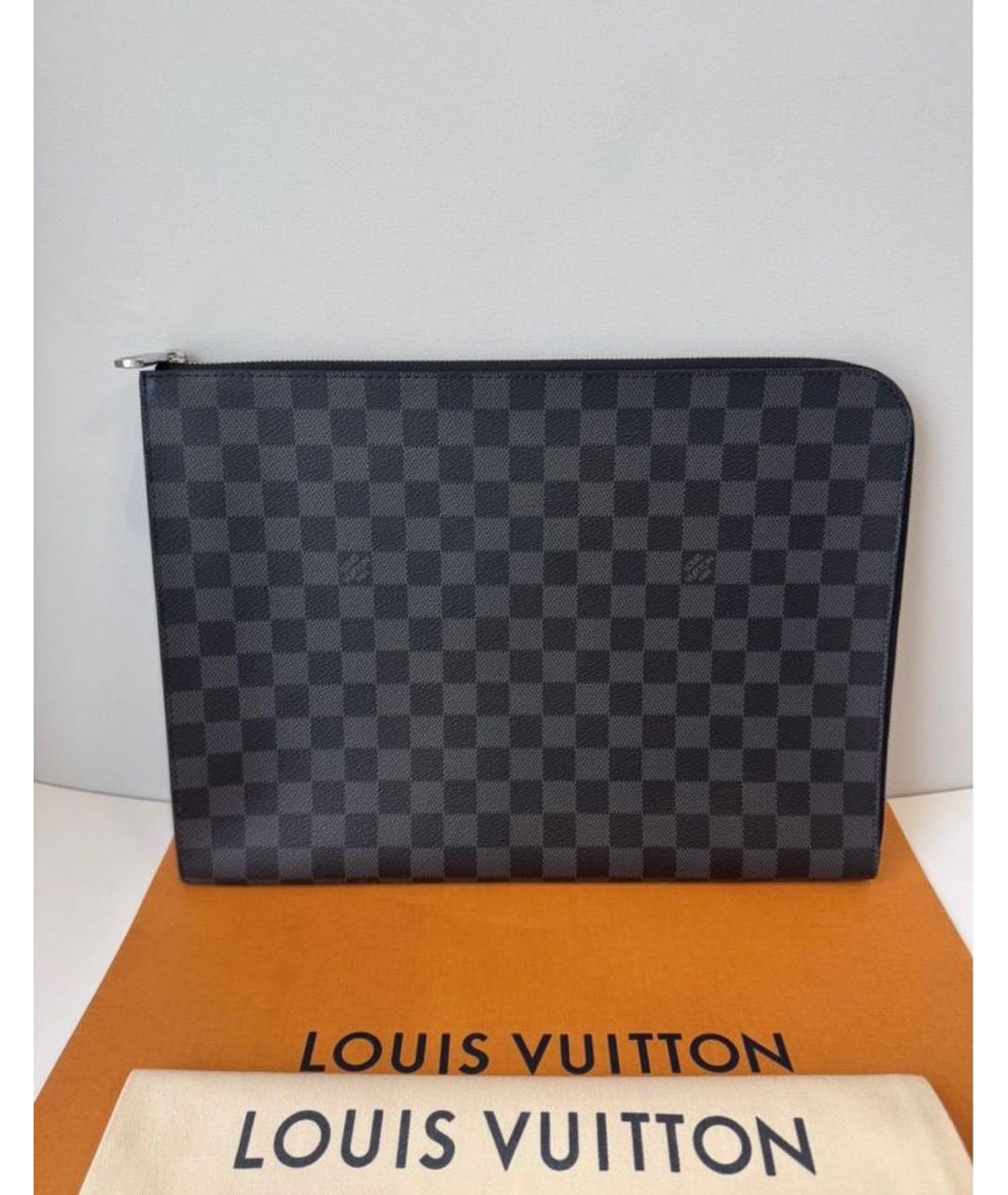 LOUIS VUITTON Черная папка для документов, фото 2