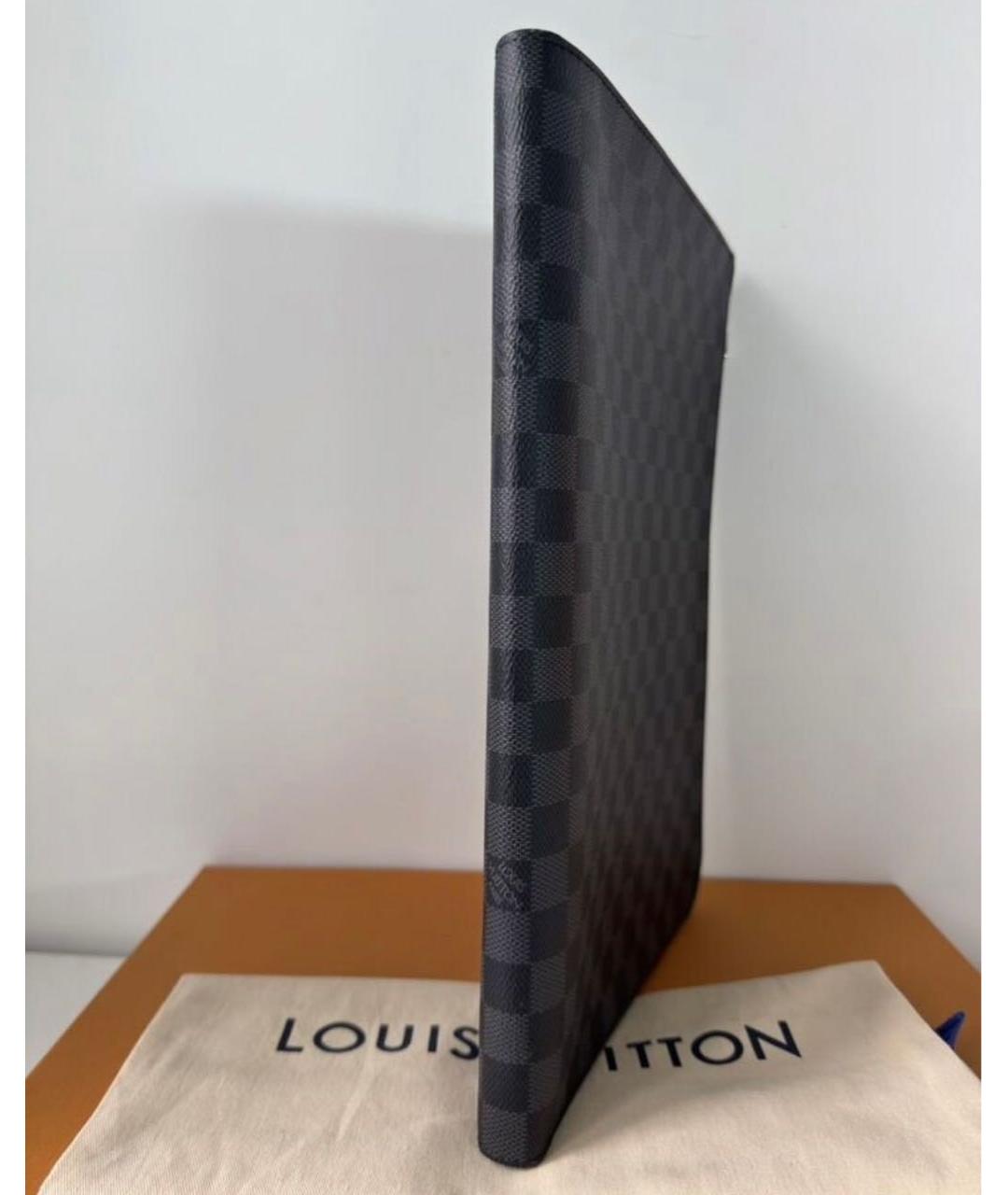 LOUIS VUITTON Черная папка для документов, фото 3