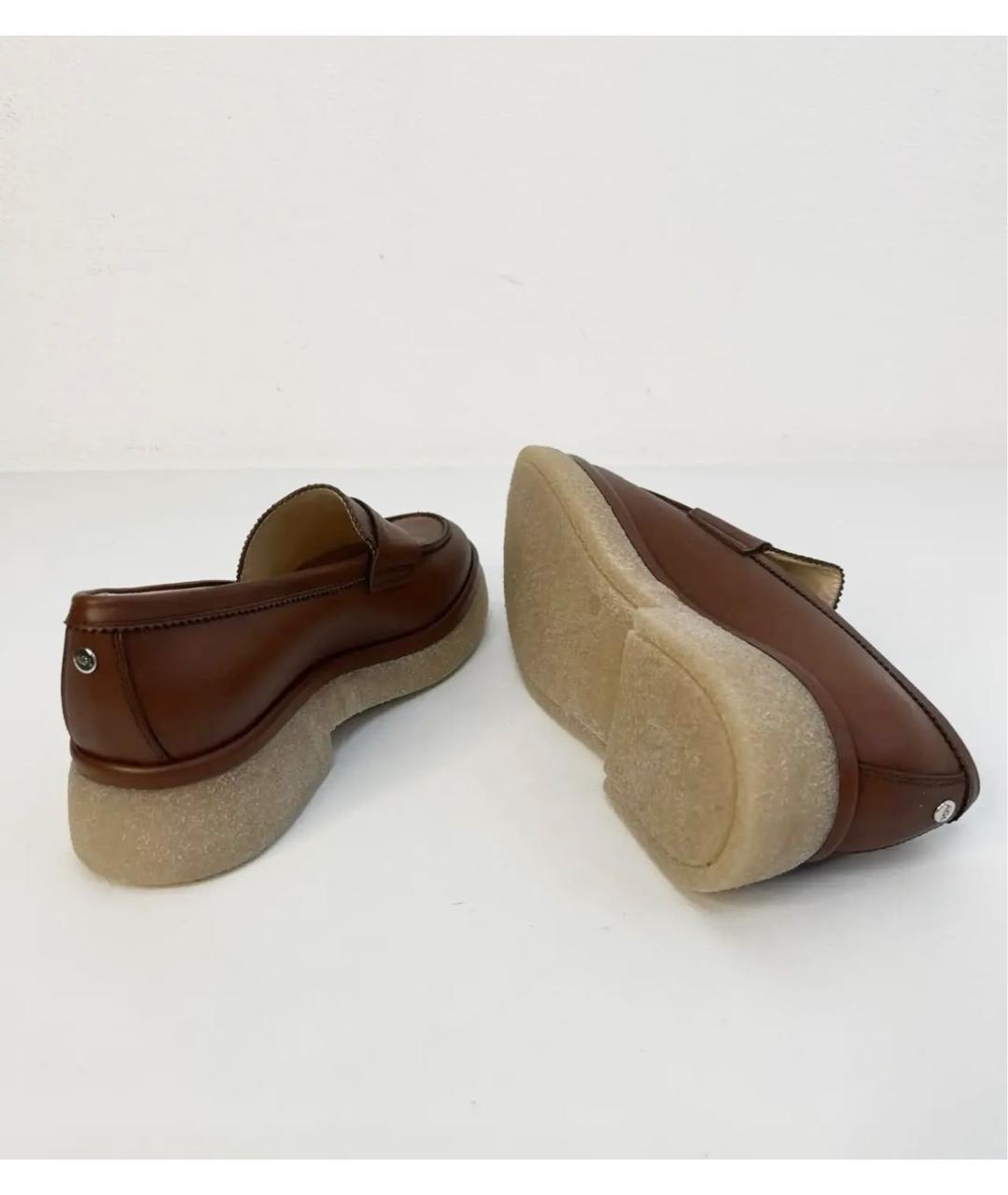 AGL Коричневые кожаные лоферы, фото 6