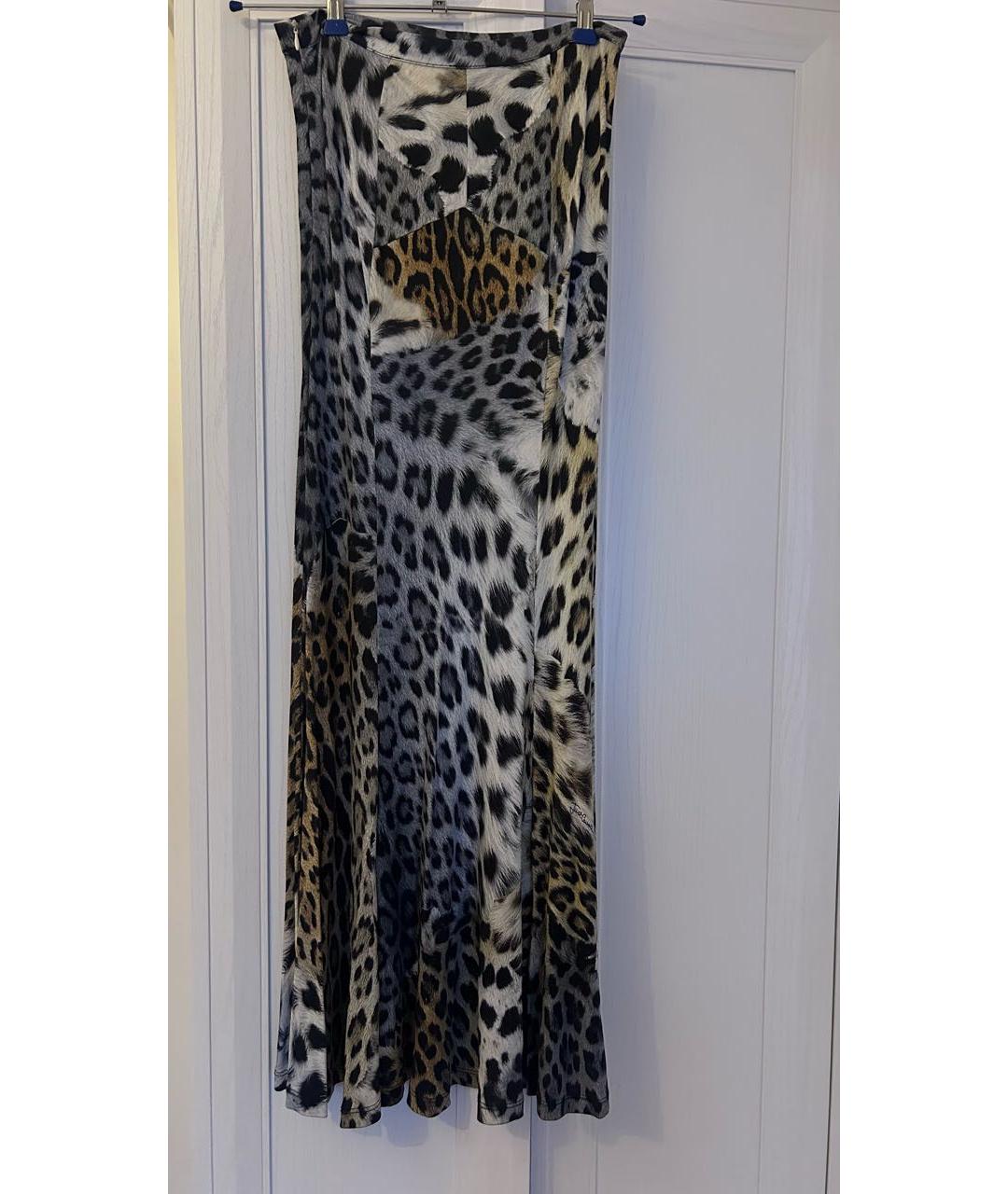 JUST CAVALLI Мульти вискозная юбка макси, фото 2