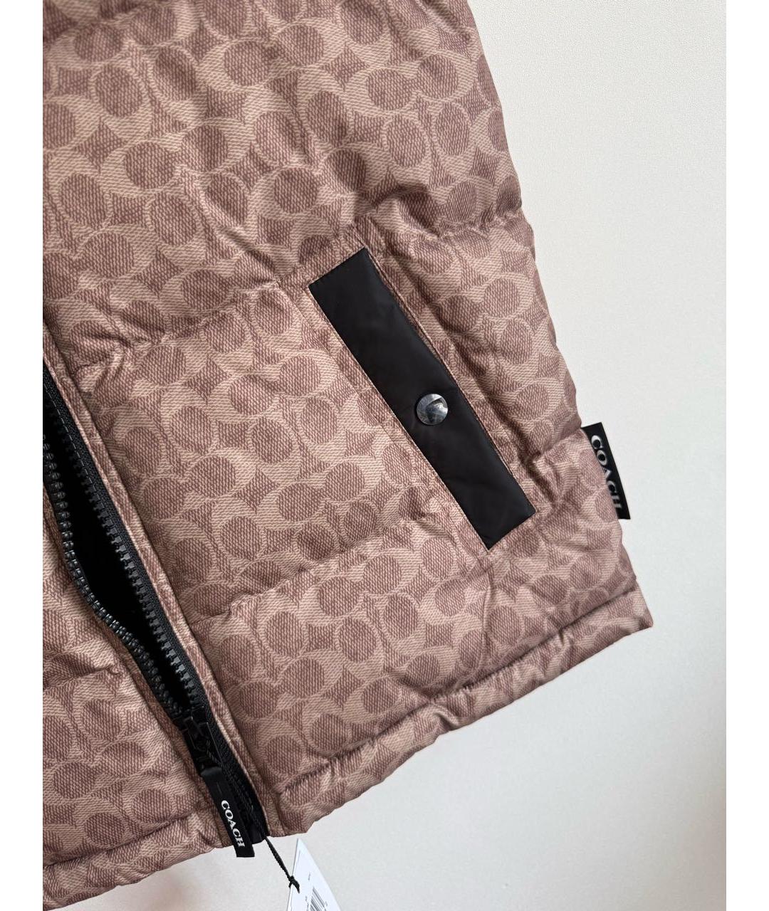 COACH Бежевый полиэстеровый жилет, фото 3