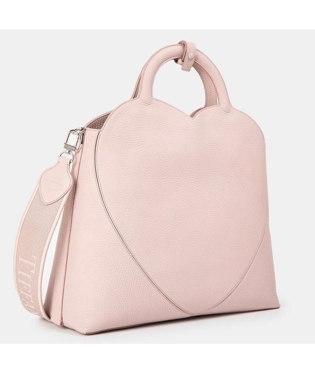 TIFFANY&CO Розовая кожаная сумка тоут, фото 4