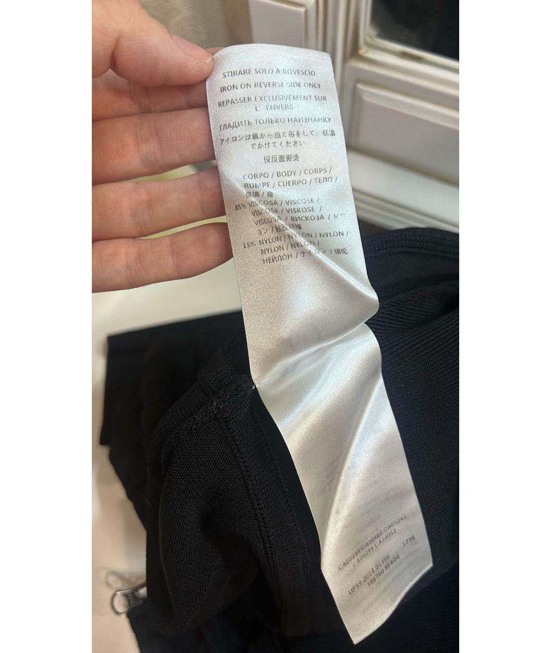 MCQ ALEXANDER MCQUEEN Черный вискозный кардиган, фото 5