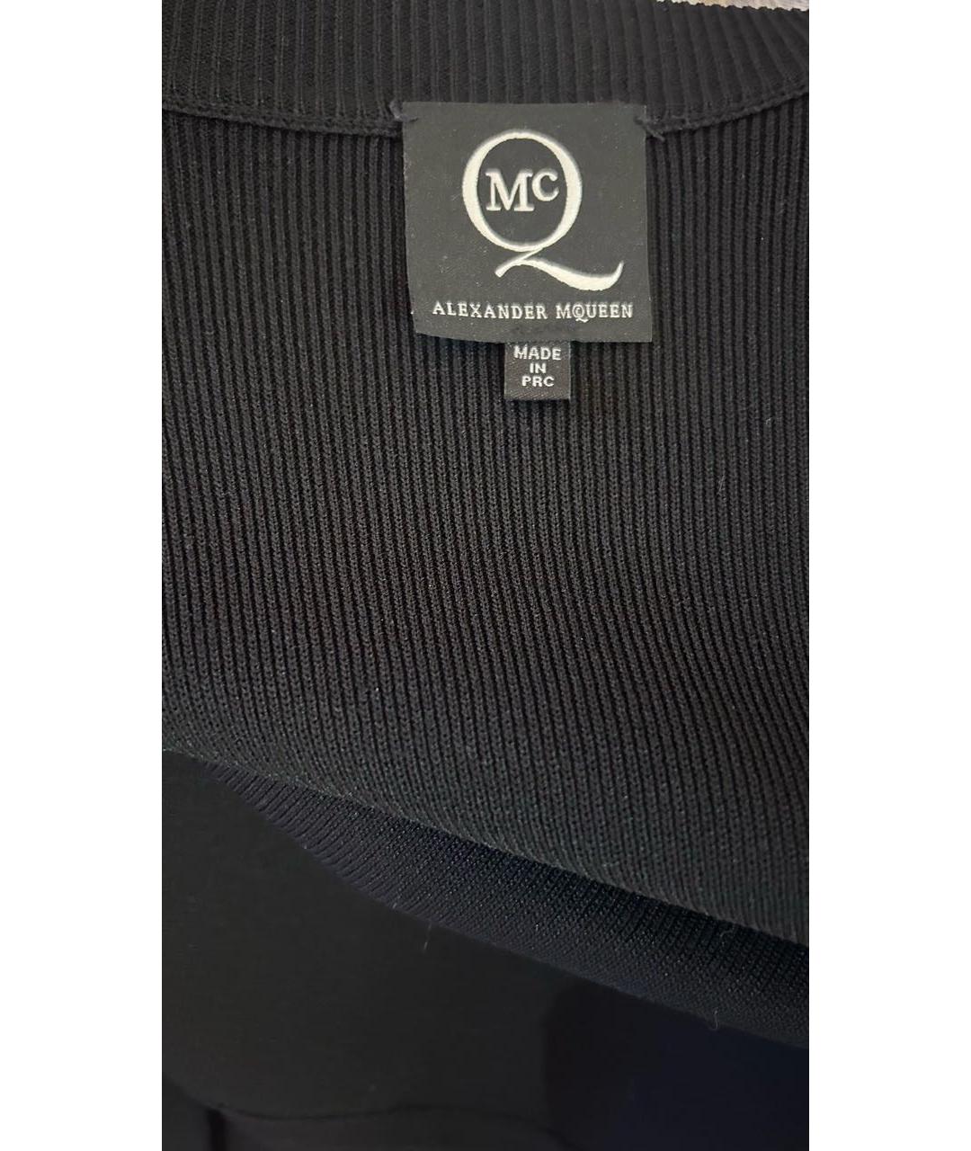 MCQ ALEXANDER MCQUEEN Черный вискозный кардиган, фото 3