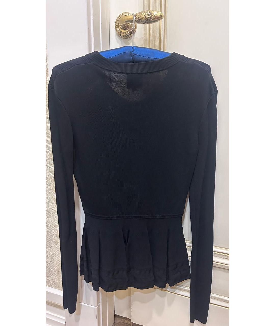 MCQ ALEXANDER MCQUEEN Черный вискозный кардиган, фото 2