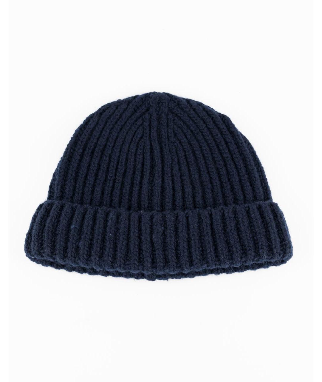 ELEVENTY Темно-синяя кашемировая шапка, фото 5
