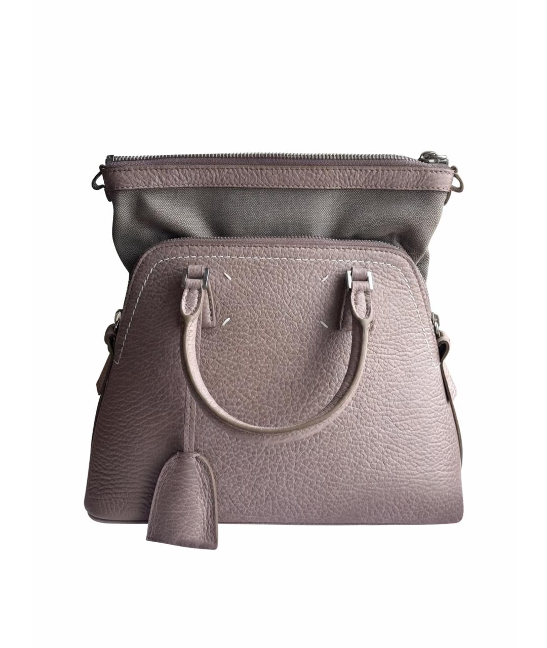 MAISON MARGIELA Бежевая кожаная сумка через плечо, фото 1