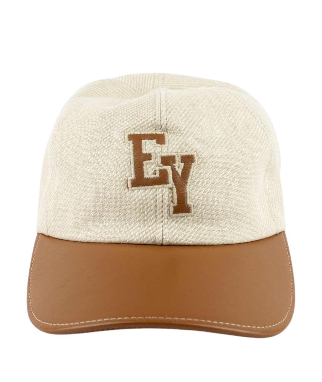 ELEVENTY Бежевая кепка/бейсболка, фото 1