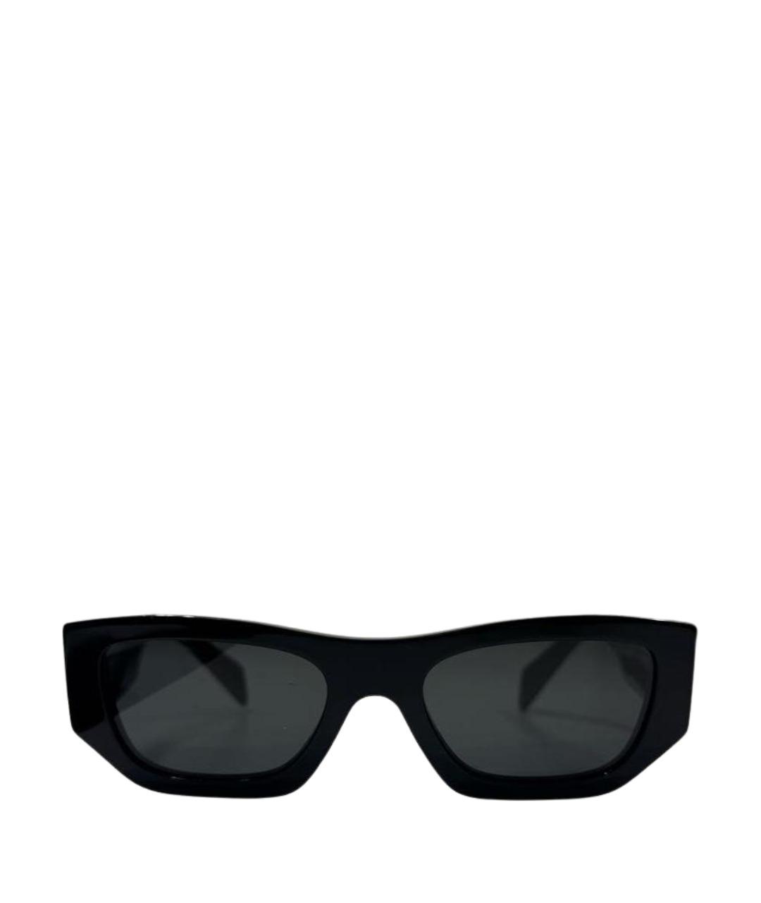 PRADA Черные пластиковые солнцезащитные очки, фото 1