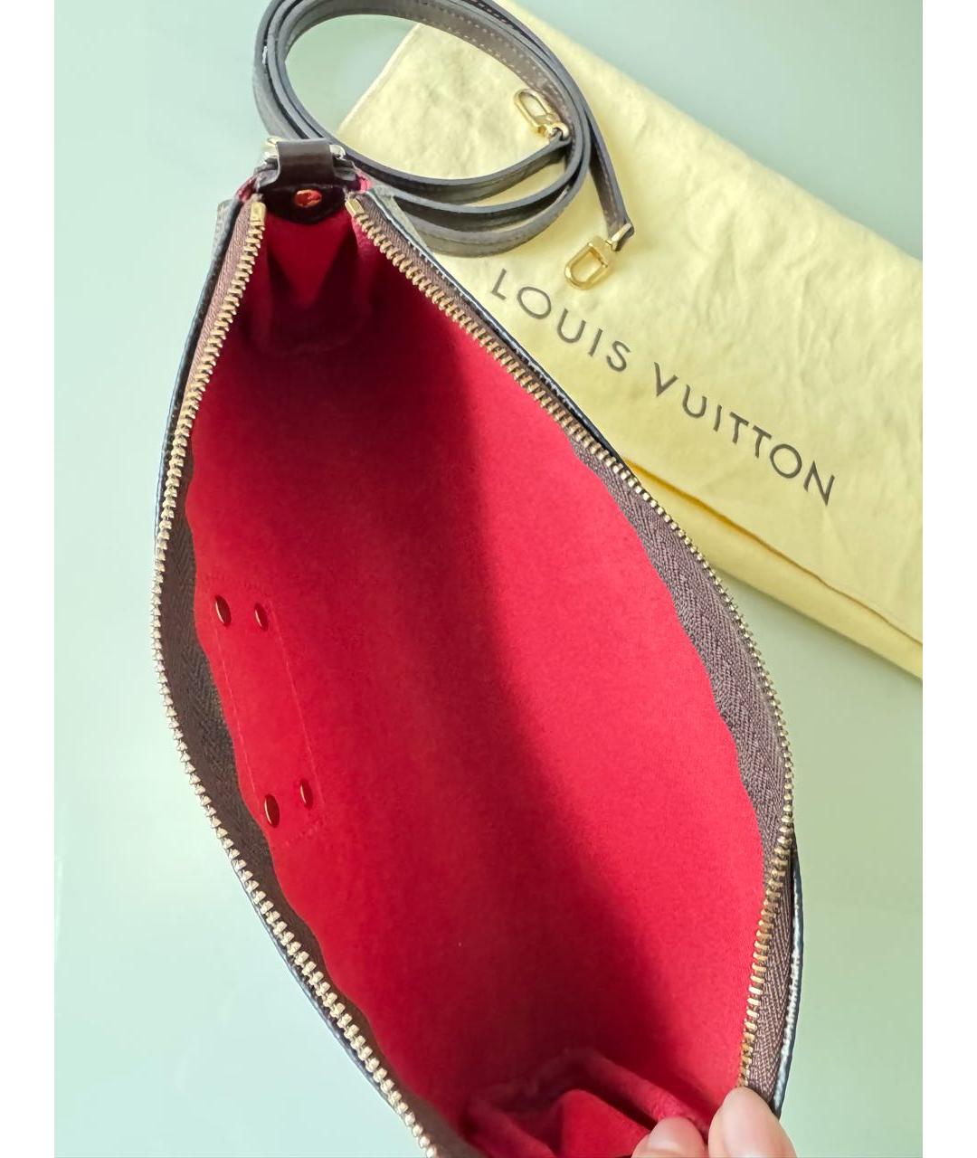 LOUIS VUITTON Коричневая сумка с короткими ручками, фото 6